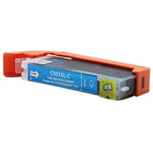 Cartouche d'encre Compatible pour imprimante Canon Pixma MG7550 -  Pixma MG 7550 - Cyan Haute Capacité avec puce